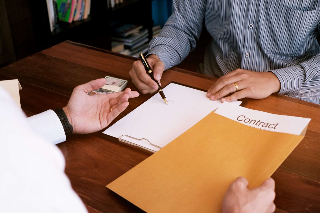 Professional bail bond consultation in California office