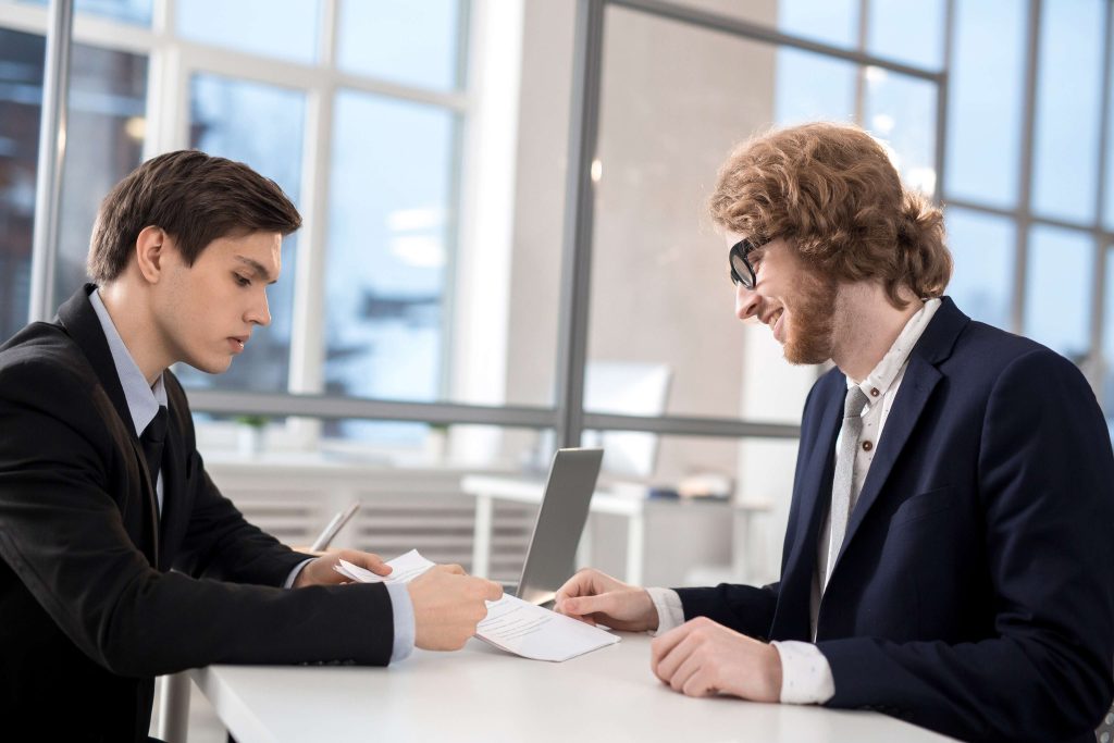 Professional bail bond consultation in California office